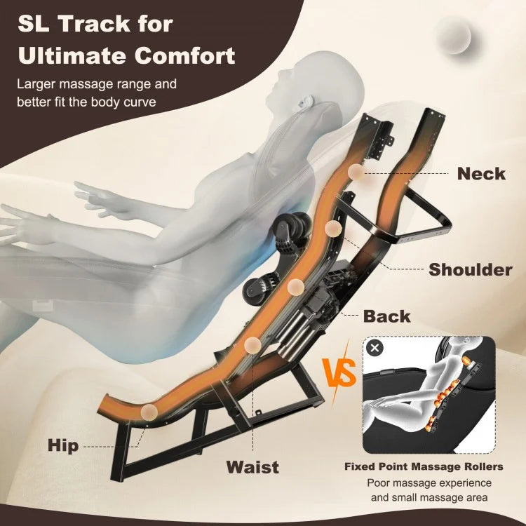 SOOTHE 26 - Full Body Zero Gravity Massage Chair with Pillow