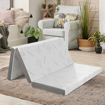 4 Inch Tri-fold Cool Gel Memory Foam Mattress